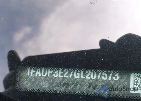 2016 Ford Focus S из США, поврежденный, VIN 1FADP3E27GL207573